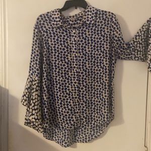 Dressy Blouse with bat wing sleeves